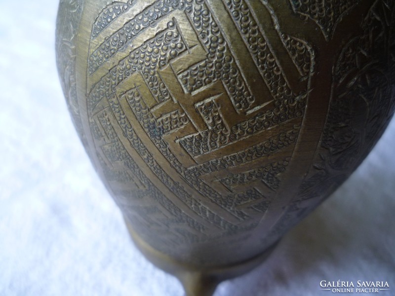 Vase with swastika pattern.