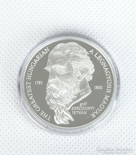0R949 colored silver Szechenyi commemorative medal 0.999 Mkb