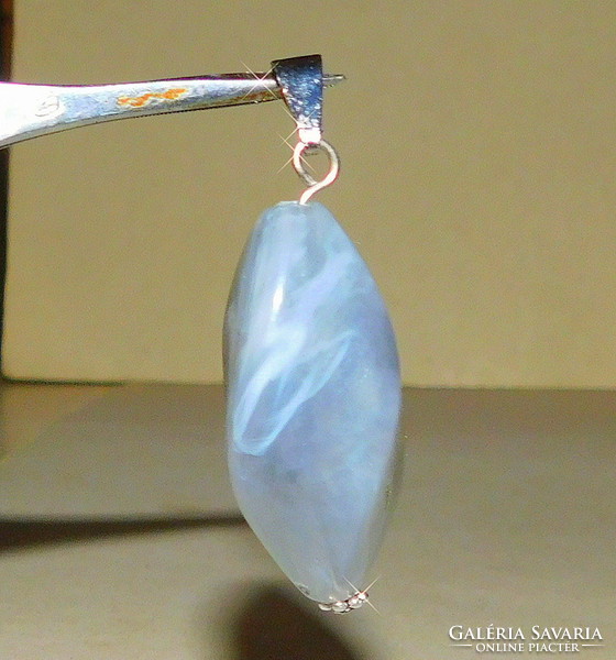 Agate giant mineral polished unique pendant