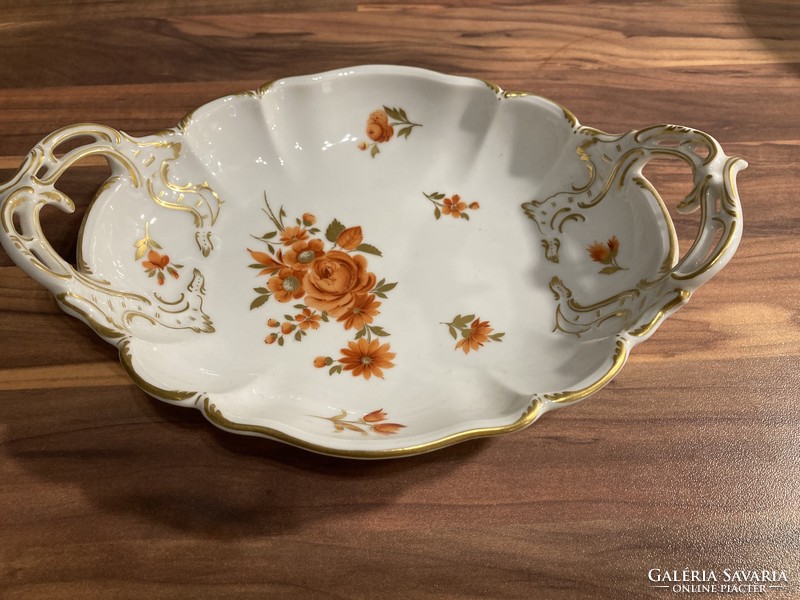 Nymphenburg porcelain floral table centerpiece, offering