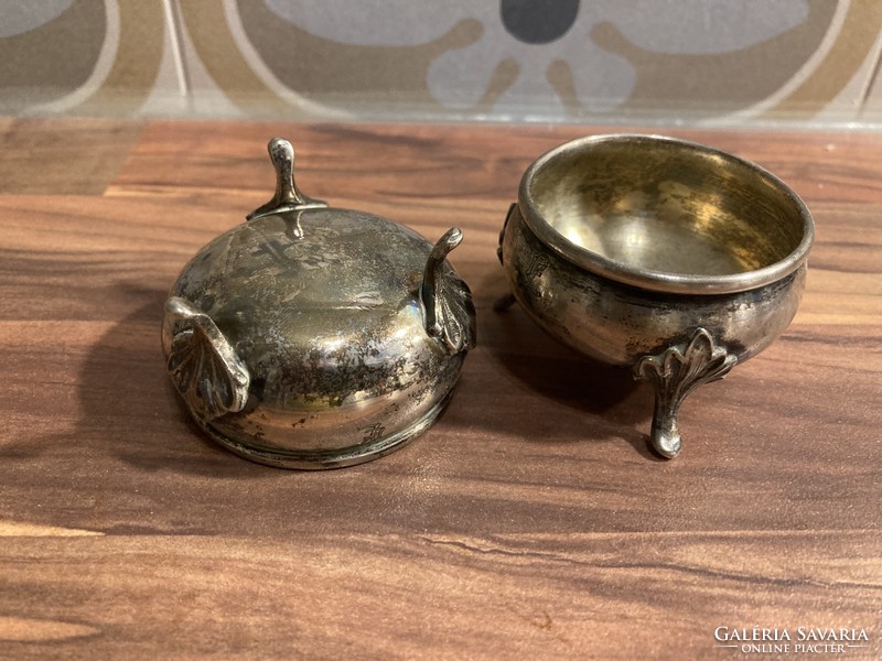 Pair of silver spice racks - 66g