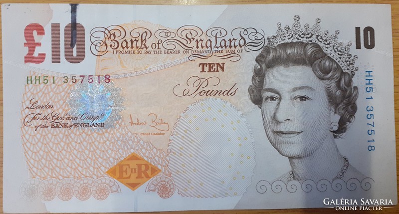 10 font pound pounds 2004 Anglia angol