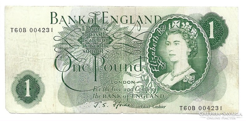 1 font pound pounds 1966-70 Anglia angol