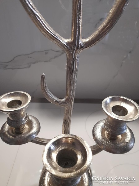 Christmas candle holder with deer antlers