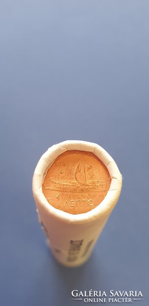 Greece 1 euro cent original 2003 roll 50 (glossy)