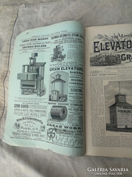 Steam engine, stable engine 1887 elevator newspaper