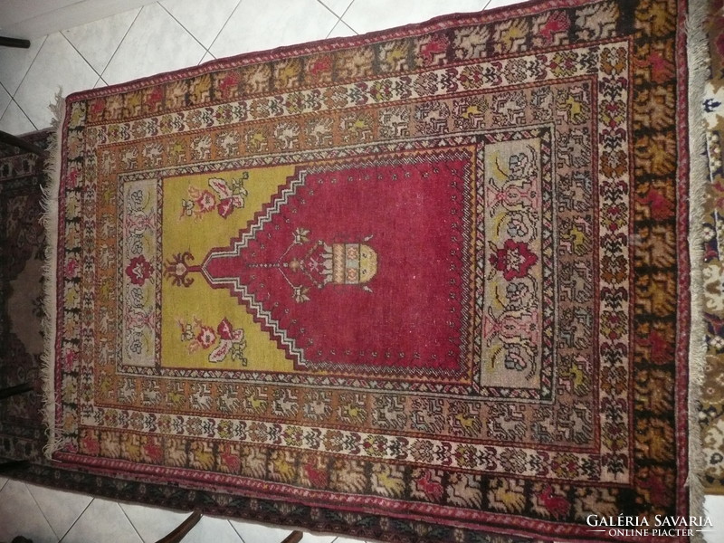 Nagy méretű, ritka anatóliai Kirsehir imaszőnyeg a XX.sz. elejéről szép állapotban