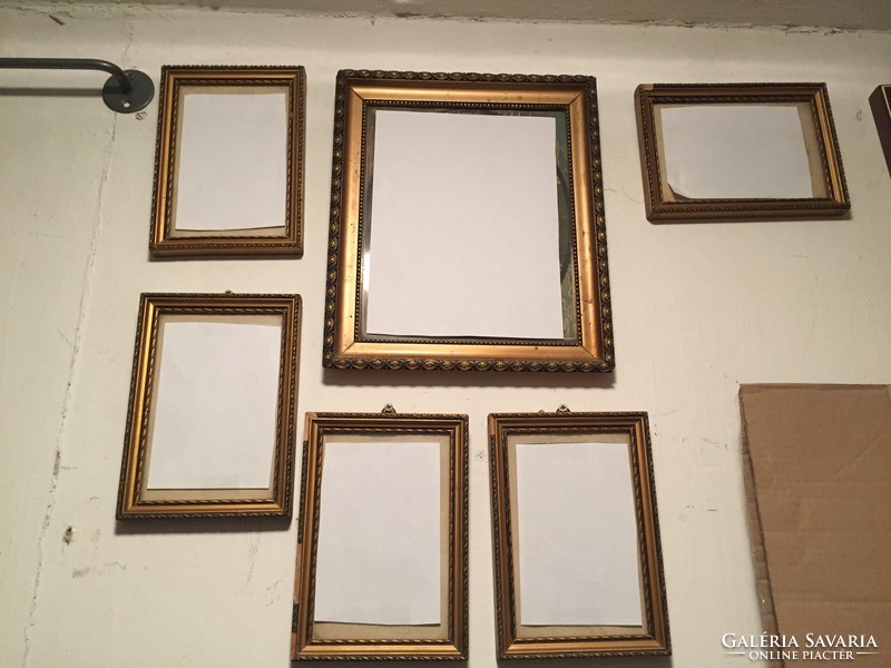 Gilded wooden picture frames