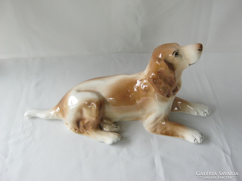 Granite ceramic dog large size 34 cm