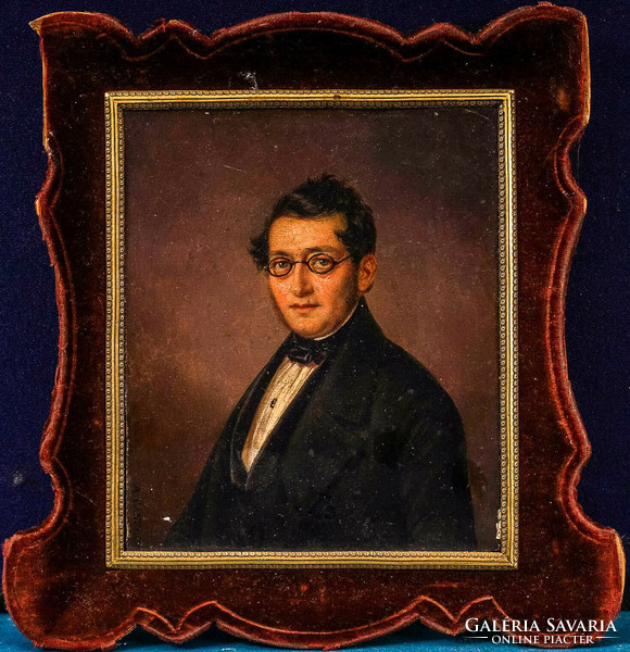 August CANZI (1808-1866) Fiatal férfi portréja