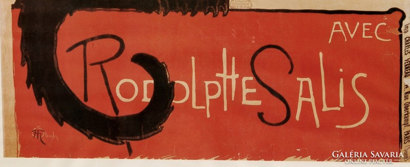 Tournée du chat noir, Montmartre - Art Nouveau style French poster, framed