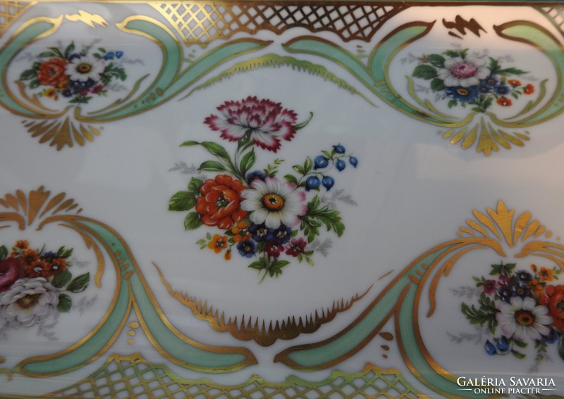 Antique hand painted rené caire limoges tray