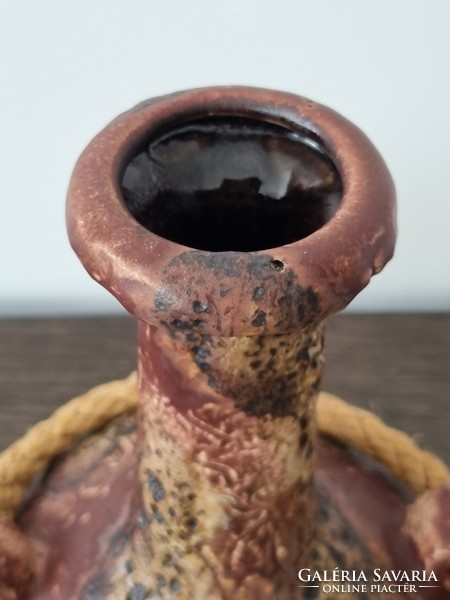 Dümler & Breiden German applied art fat lava ceramic vase