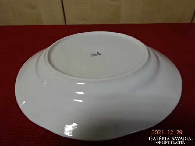 Zsolnay porcelain flat plate, cornflower pattern, feathered, diameter 23.5 cm. He has! Jókai.