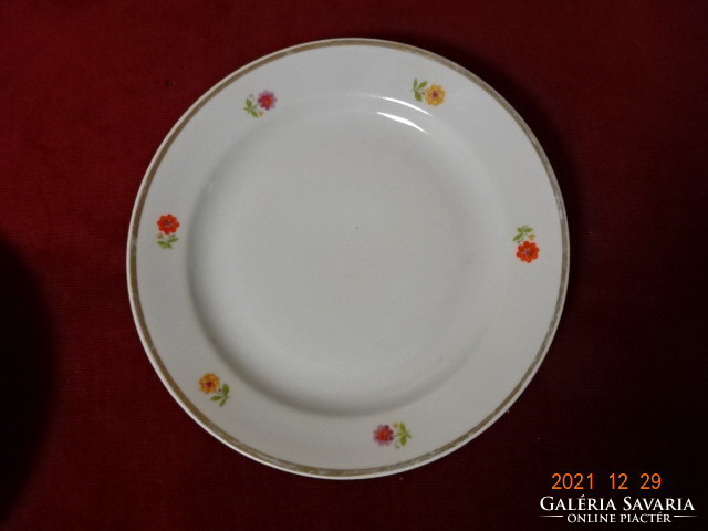 Zsolnay porcelain flat plate, diameter 24 cm. He has! Jókai.