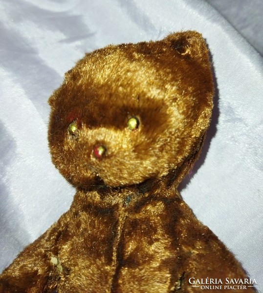 Retro plush paper pulp teddy bear 12cm teddy bear old toy
