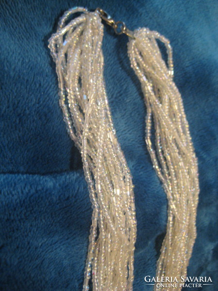 String of pearls, 15 rows, elegant jewelry, 40 cm