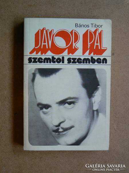 Pál Jávor (face to face), bán tibor 1978, book in good condition,
