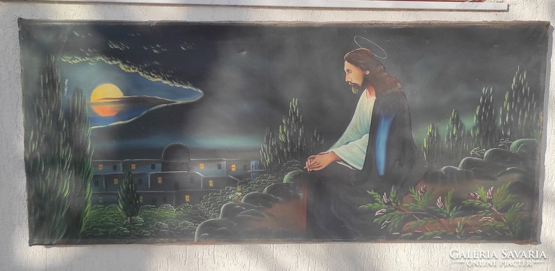 Jesus on the Mount of Olives painting landscape large size