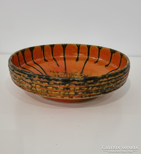 Imre Karda handmade ceramic wall bowl / decoration