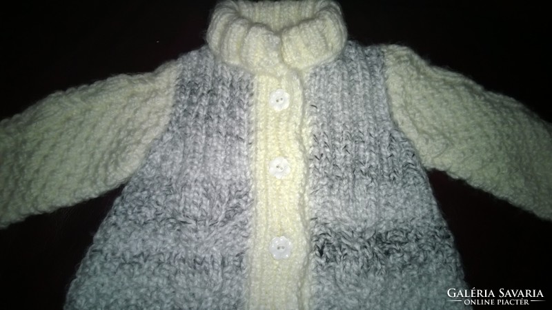 Baby-child knit jacket-sweater is soft, warm, and cheap!
