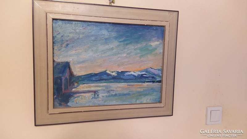 Beautiful painting by traudl chloro from a famous German painter with a frame of 41x51 cm