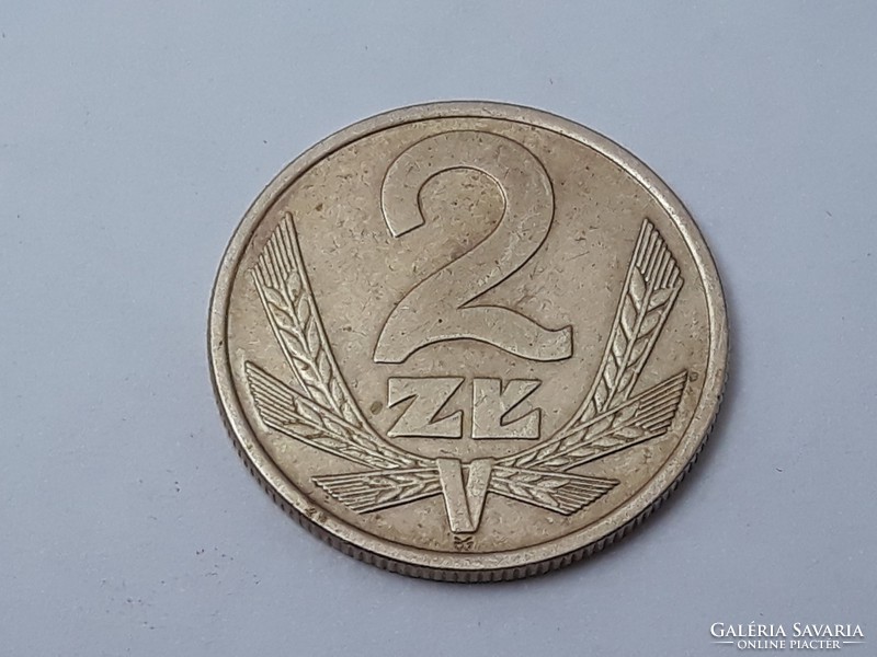 Poland 2 zloty 1975 coin - Polish 2 zloty 1975 foreign coin