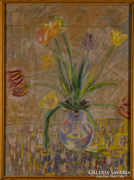 Vincze András (1914-1987): Virágcsendélet - CZ