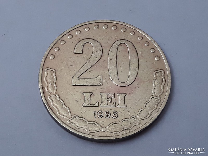 Romanian 20 lei 1993 coin - Romanian 20 lei 1993 foreign coin