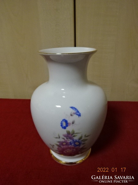 Hollóház porcelain vase, height 15.5 cm. He has! Jókai.
