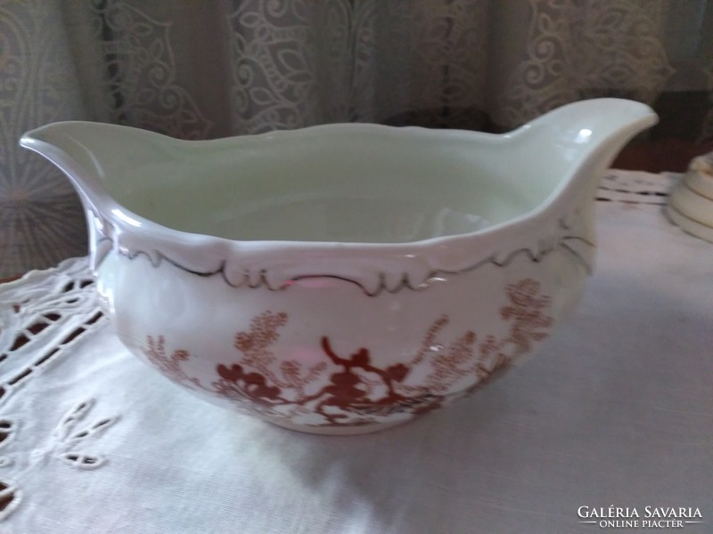 Zsolnay feathered sauce bowl, offering