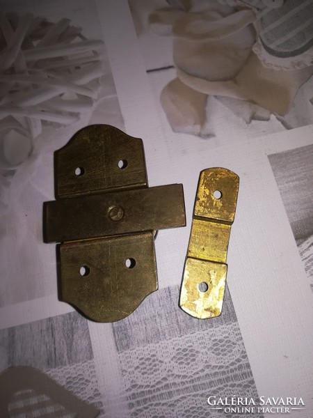 Old copper latched furniture lock