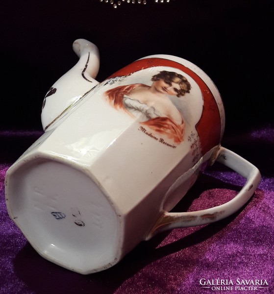 Curiosity: antique altwien porcelain jug (l2070)