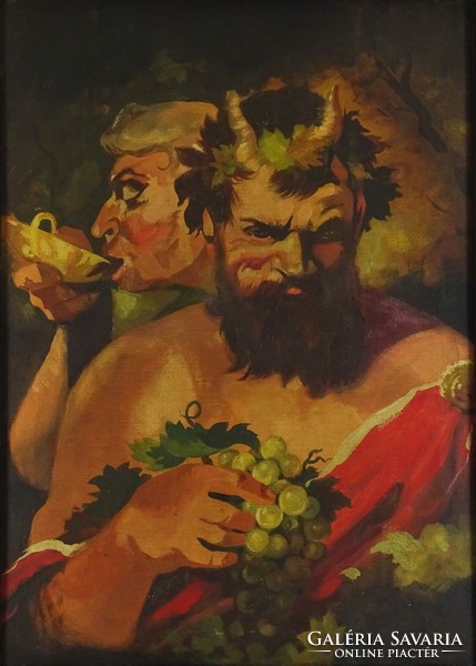 1H144 XX. századi európai festő : Bacchus