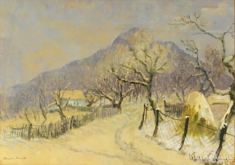 1H149 Kapicz Margit : Téli kiskertek a hegy lábánál
