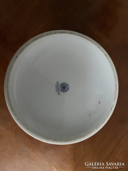 Hollóházi szeder mintás 25 cm váza