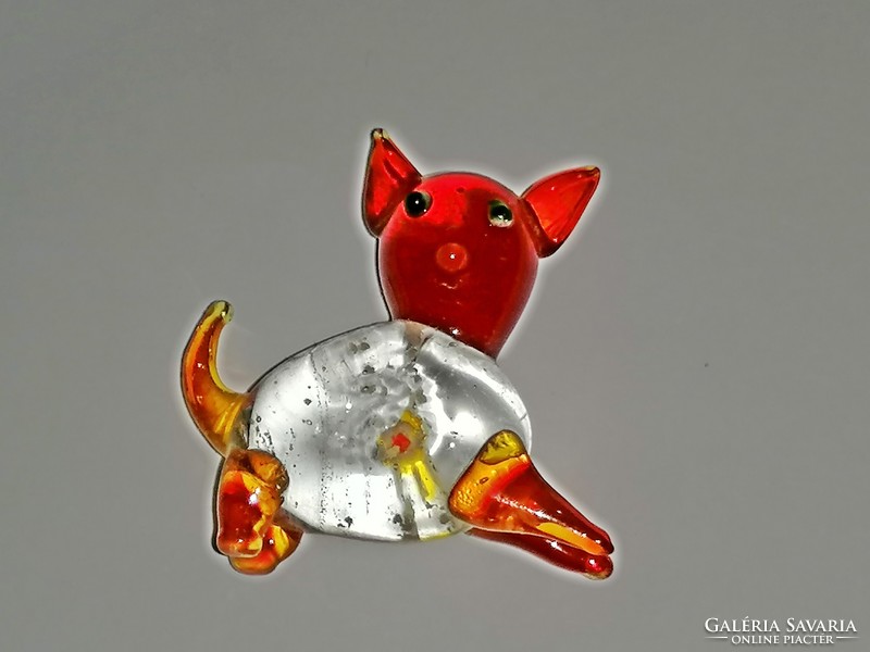 Miniature glass kitten 27.