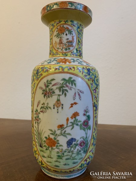 Kínai Chia-ch'ing antik porcelán váza 24,5 cm