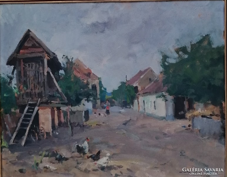 Csallóközi Farkas Lőrinc (1898-1966 )  / Tata (Tóváros 937) c festménye Eredeti Garanciával