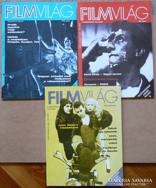 Filmworld 90 / Jun, 90 / Jul, 90 / Sep, (3 Pieces in one), book in good condition
