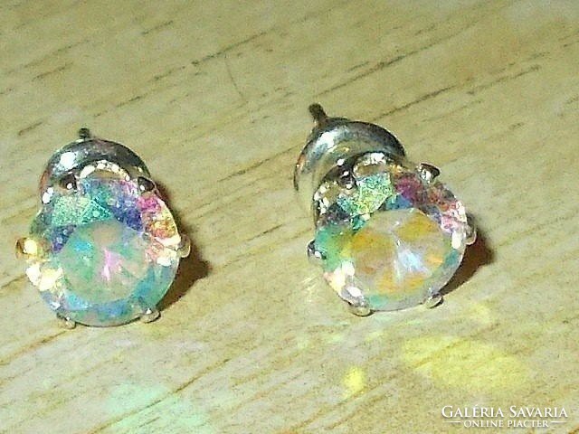 Aurora borealis northern lights tibetan silver earrings