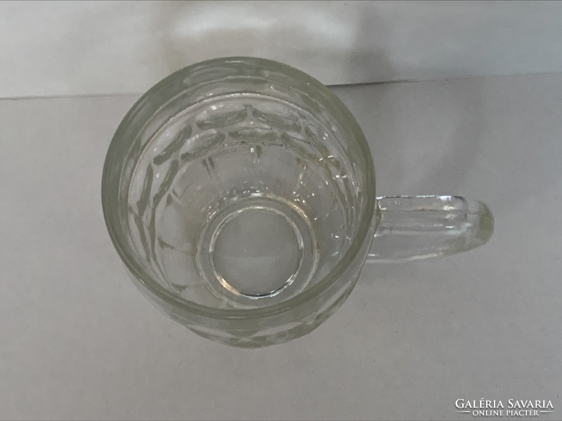 3 Dl old pub glass jar, damaged