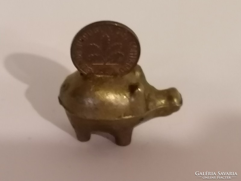 Copper piglet bringing wealth and luck, piglet of fortune 18.