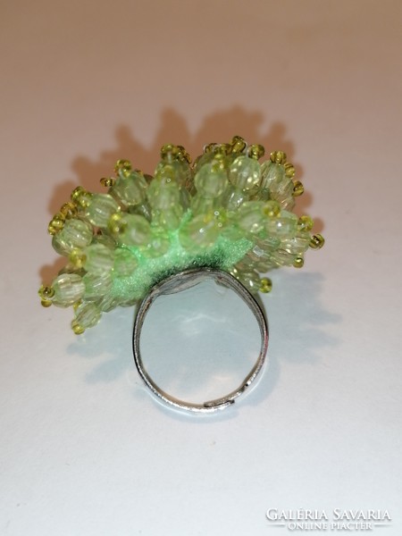 Zöld iparművész egyedi gyűrű (141)