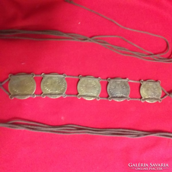 Bronze, copper coin waist ornament, belt.
