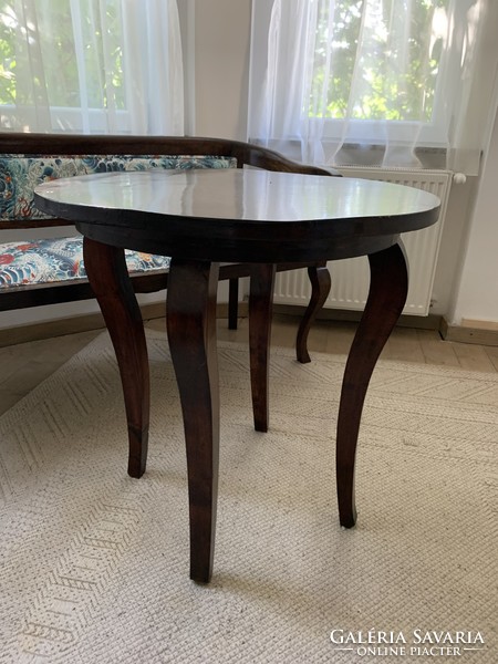 Restaurált 120 éves art deco ! Gyönyörű szalon asztal