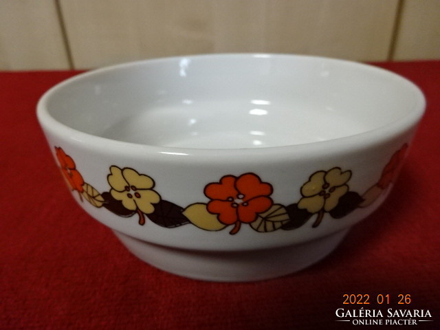 Raven house porcelain compote bowl with flower pattern. He has! Jókai.