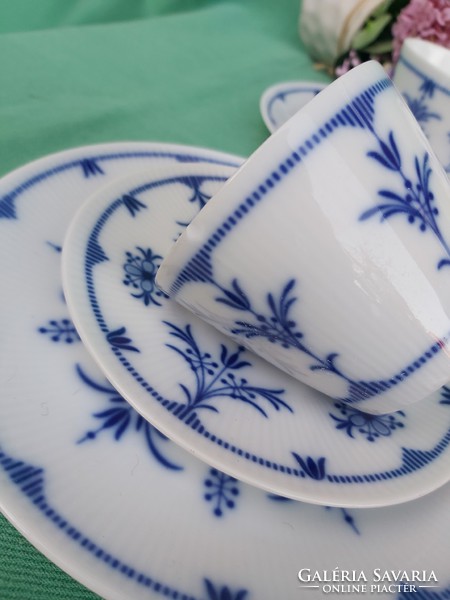 Mesés 15 részes Seltmann Weiden Bavaria készlet  csésze süteményes tányér tejszínes cukortartó kék