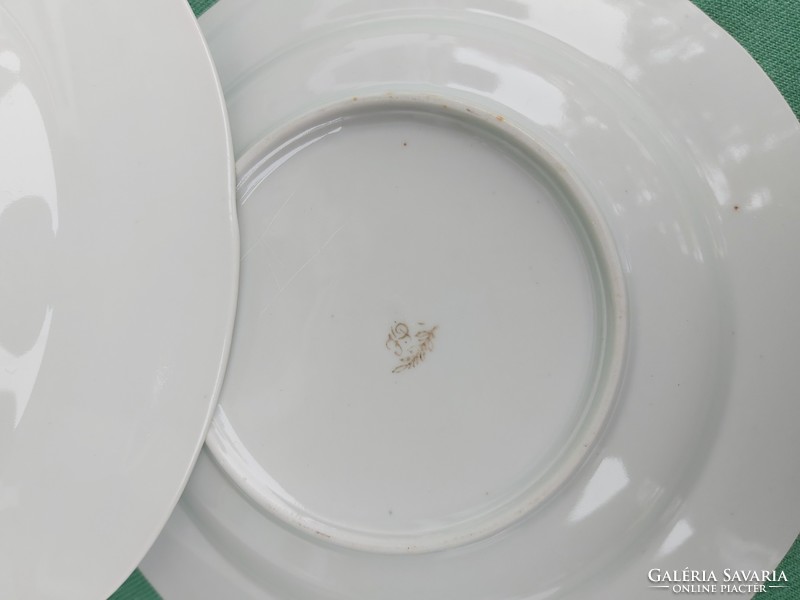 Ritka Kőbányai Porcelán porcelán mélytányér tányér virágos nosztalgia darab paraszti dekoráció