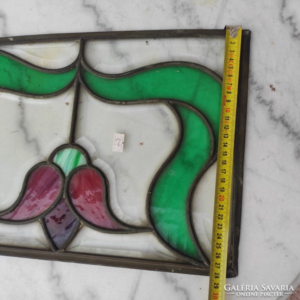 The case is Art Nouveau lead glass, tiffany style, colored glass, and polished glass! Art Nouveau